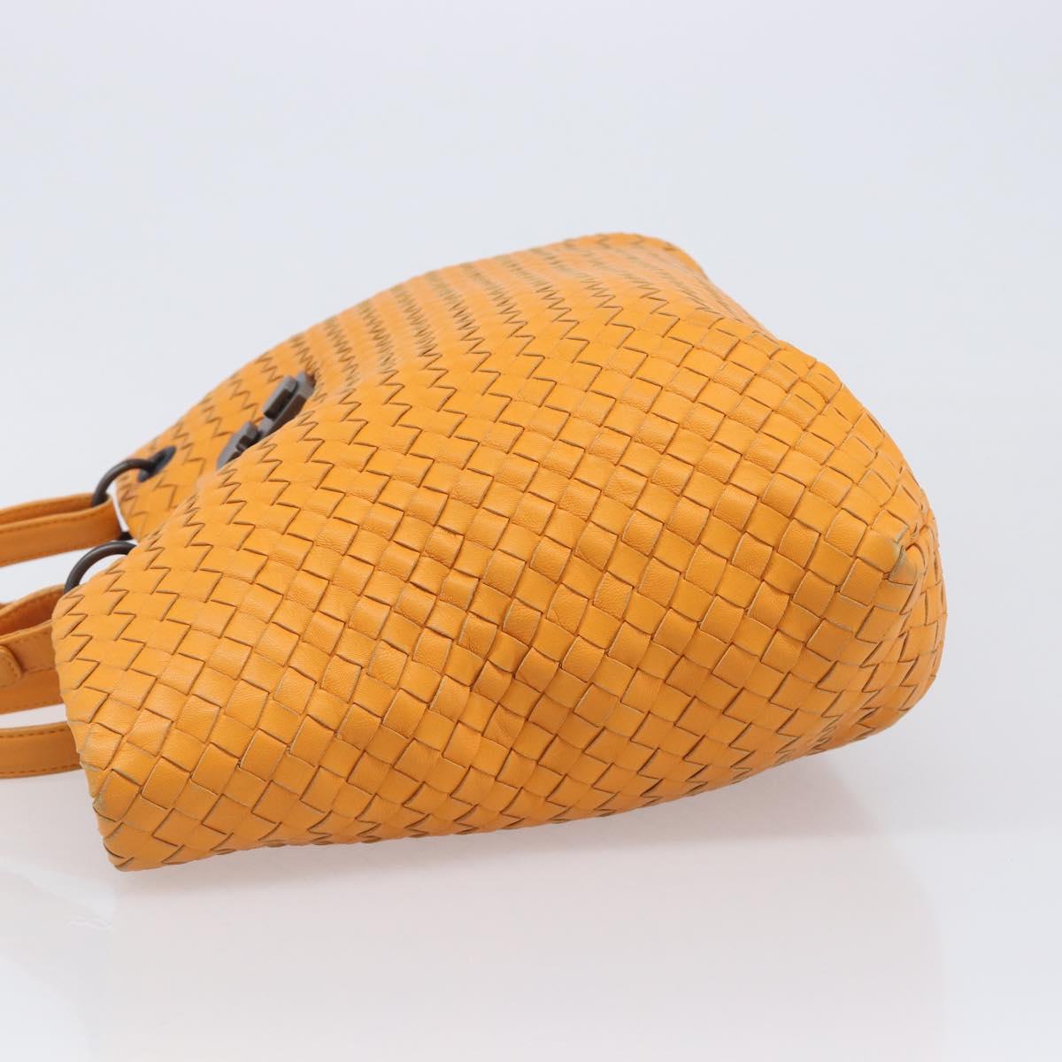 BOTTEGA VENETA INTRECCIATO Capri Tote Bag Leather Orange Auth 206070V