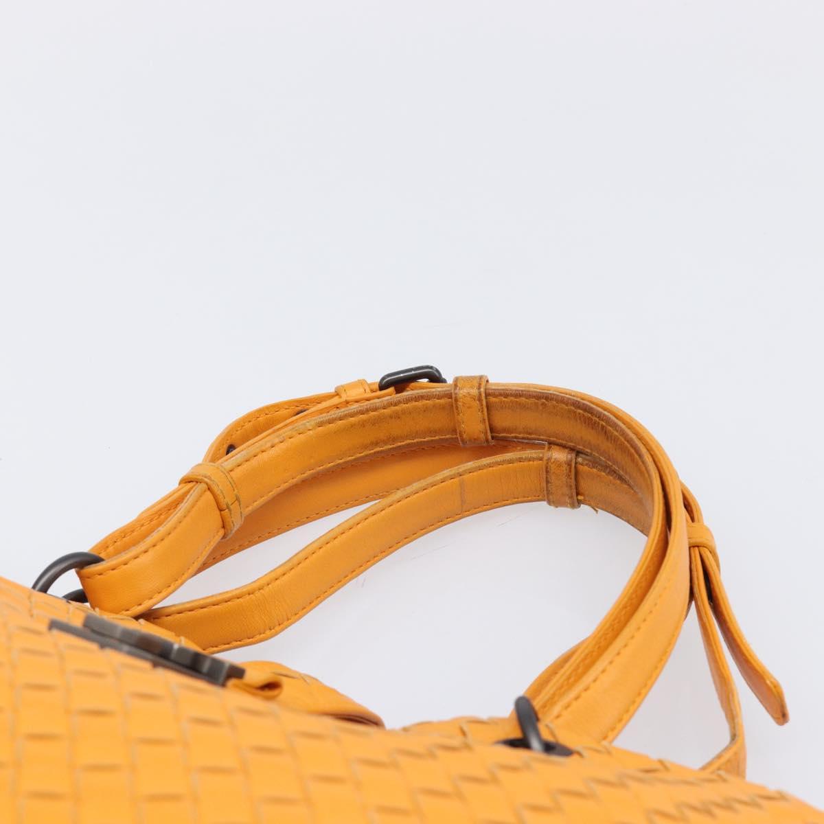 BOTTEGA VENETA INTRECCIATO Capri Tote Bag Leather Orange Auth 206070V