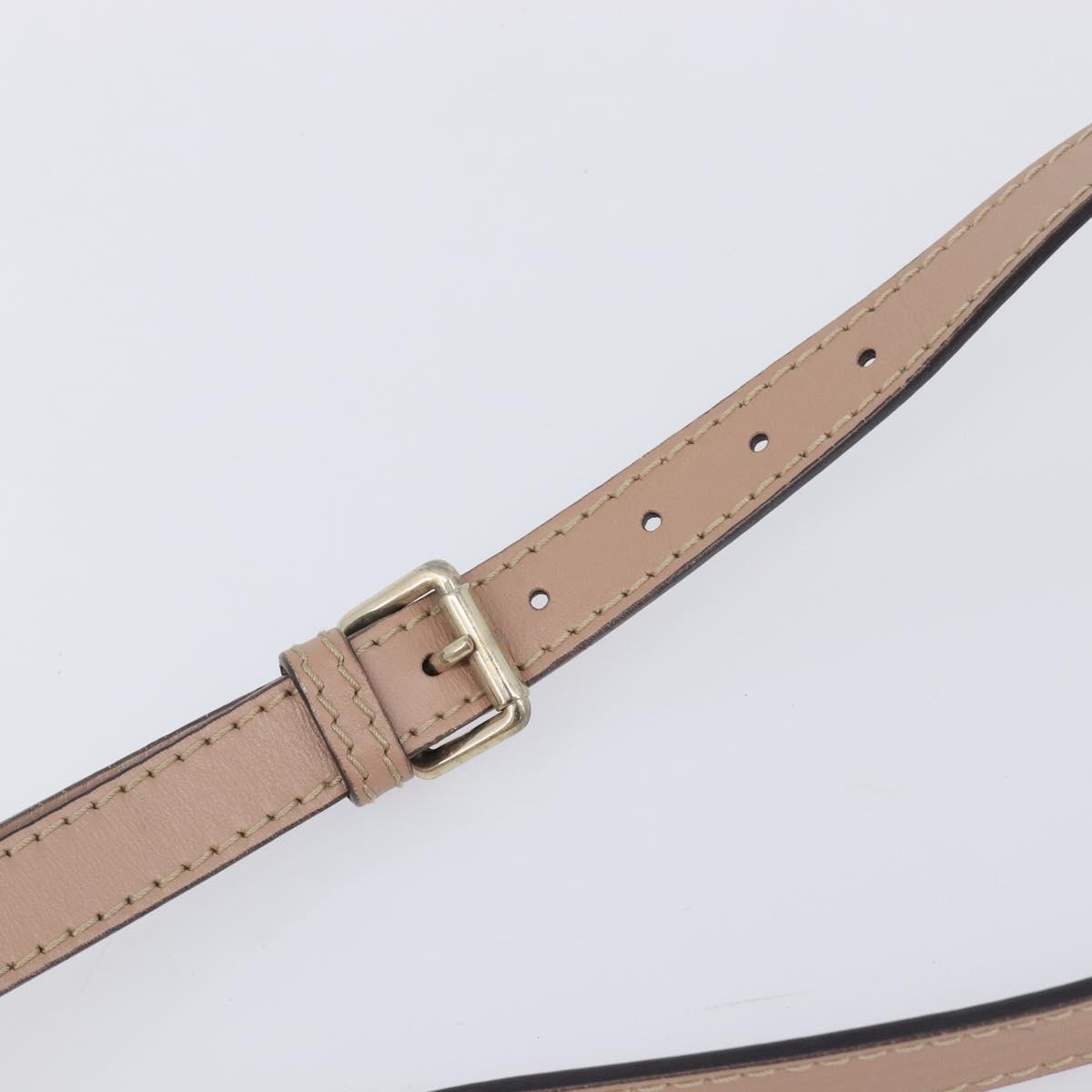 GUCCI GG Canvas Mayfair Shoulder Bag Beige Gold 257065 Auth 206073V