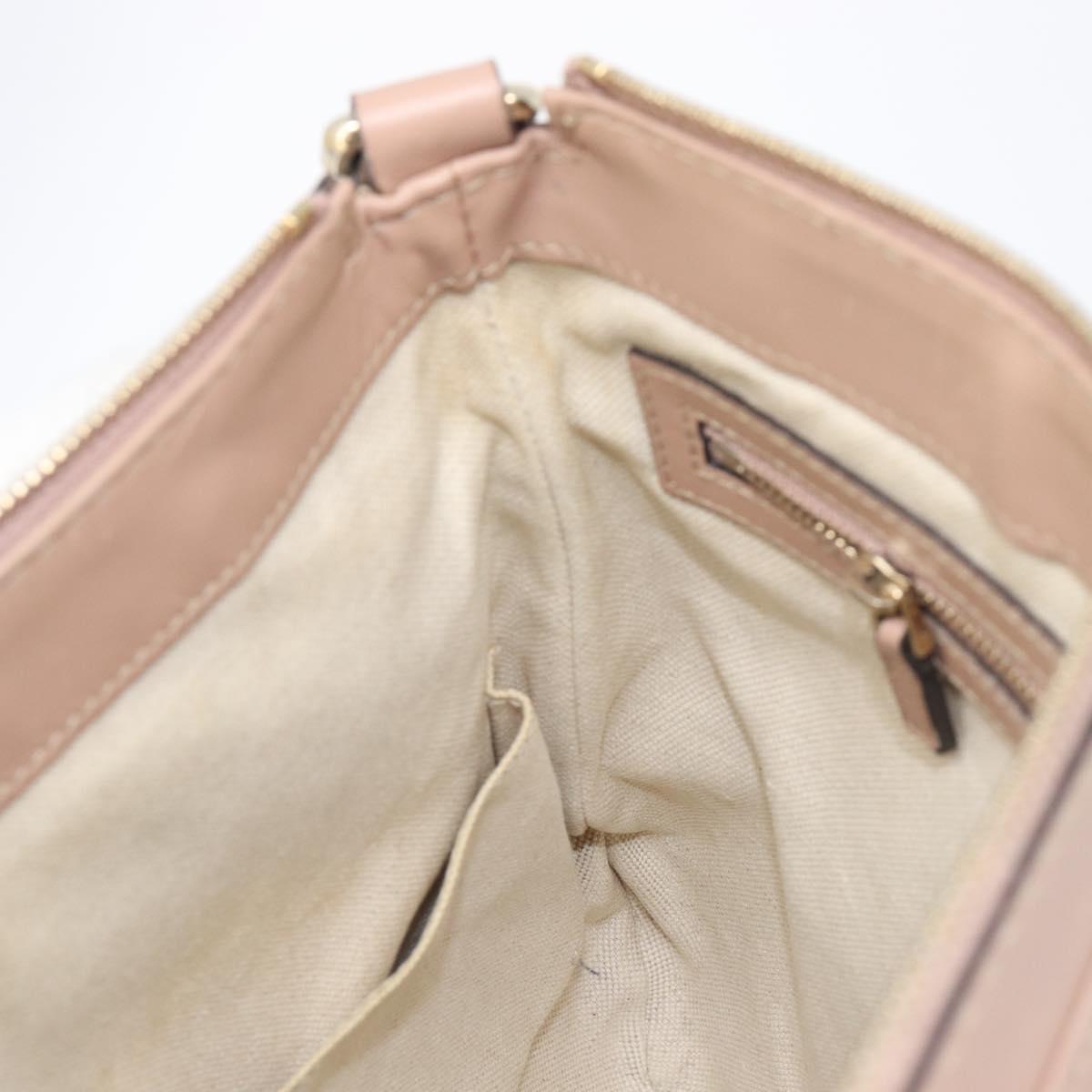 GUCCI GG Canvas Mayfair Shoulder Bag Beige Gold 257065 Auth 206073V