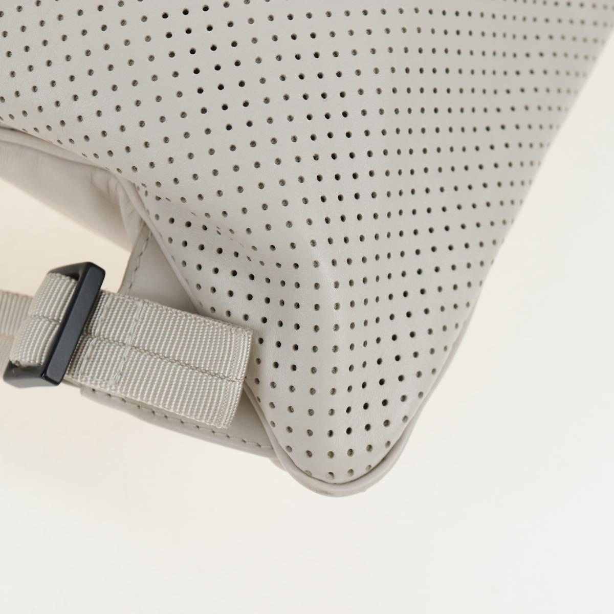 BOTTEGA VENETA Backpack Leather 2way Ivory Auth 206074V