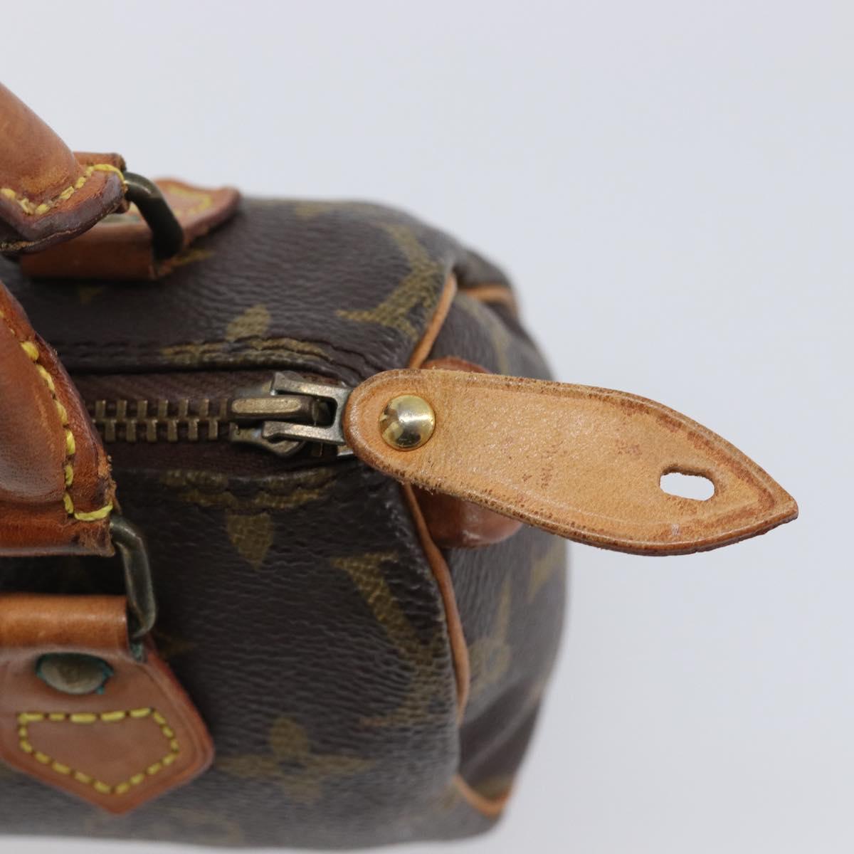 LOUIS VUITTON Monogram Mini Speedy Hand Bag M41534 LV Auth 206084