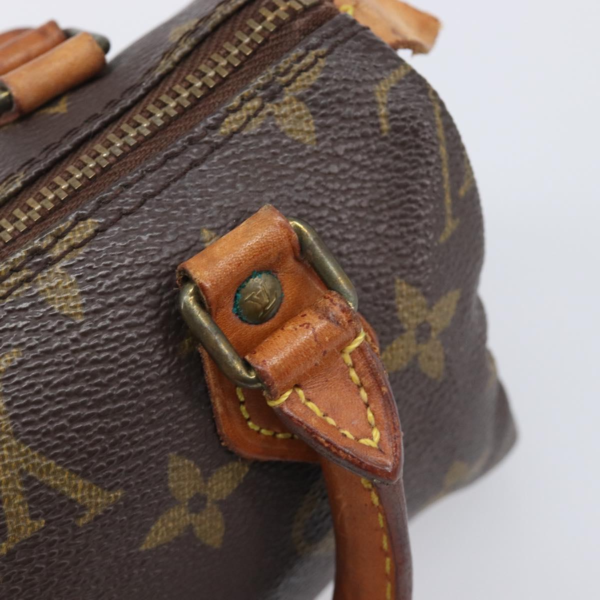 LOUIS VUITTON Monogram Mini Speedy Hand Bag M41534 LV Auth 206084