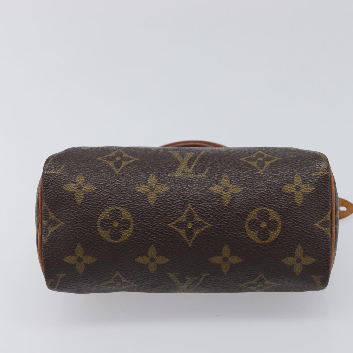 LOUIS VUITTON Monogram Mini Speedy Hand Bag M41534 LV Auth 206084