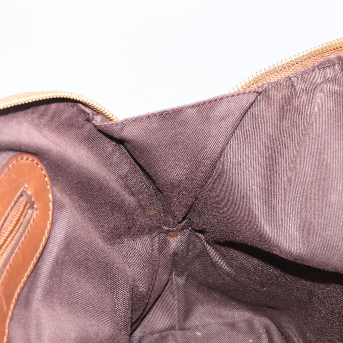 Chloe Kerala Hand Bag Leather Brown Gold Auth 206098V