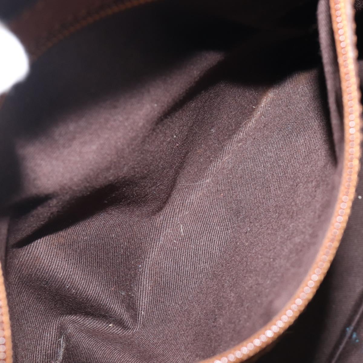 Chloe Kerala Hand Bag Leather Brown Gold Auth 206098V