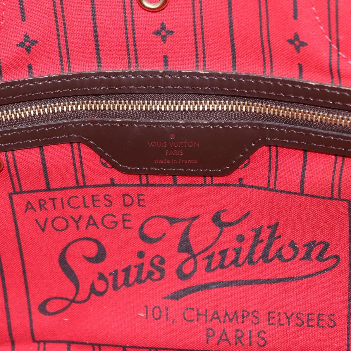 LOUIS VUITTON Damier Ebene Neverfull PM Tote Bag N51109 LV Auth 206118