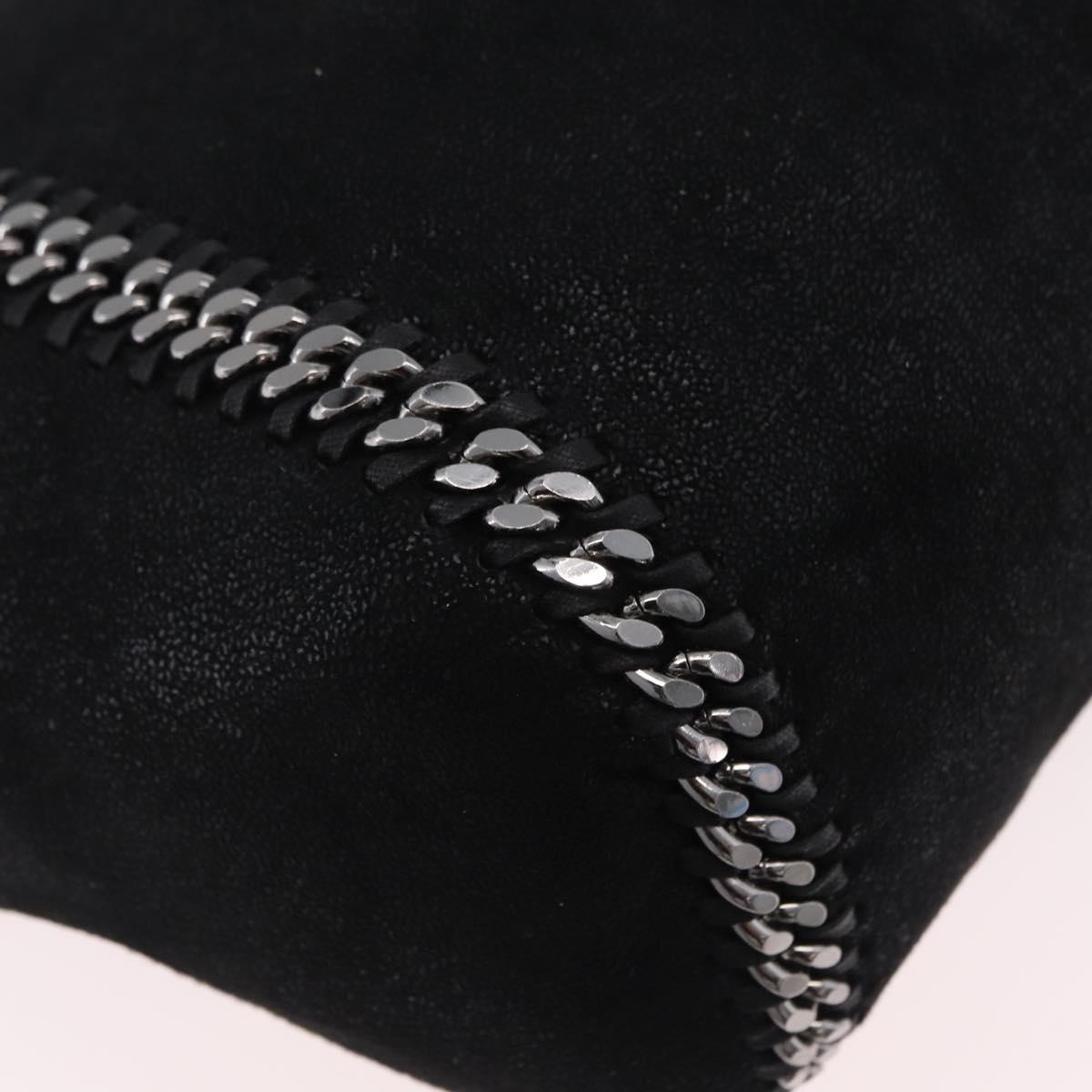 Stella MacCartney Chain Tote Bag polyester Black Silver 507185 Auth 206136A