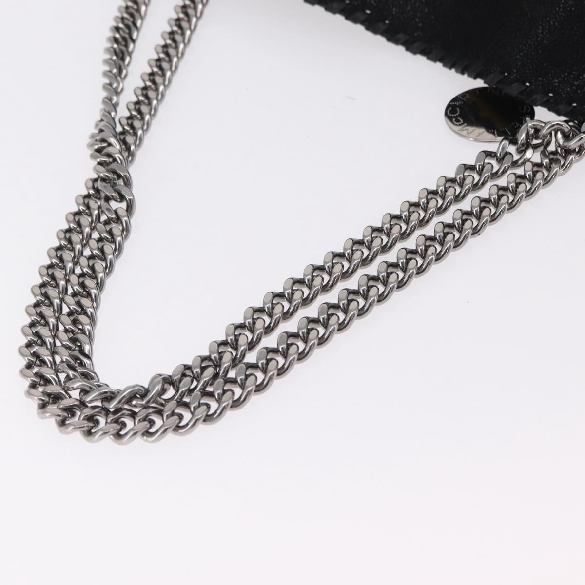 Stella MacCartney Chain Tote Bag polyester Black Silver 507185 Auth 206136A