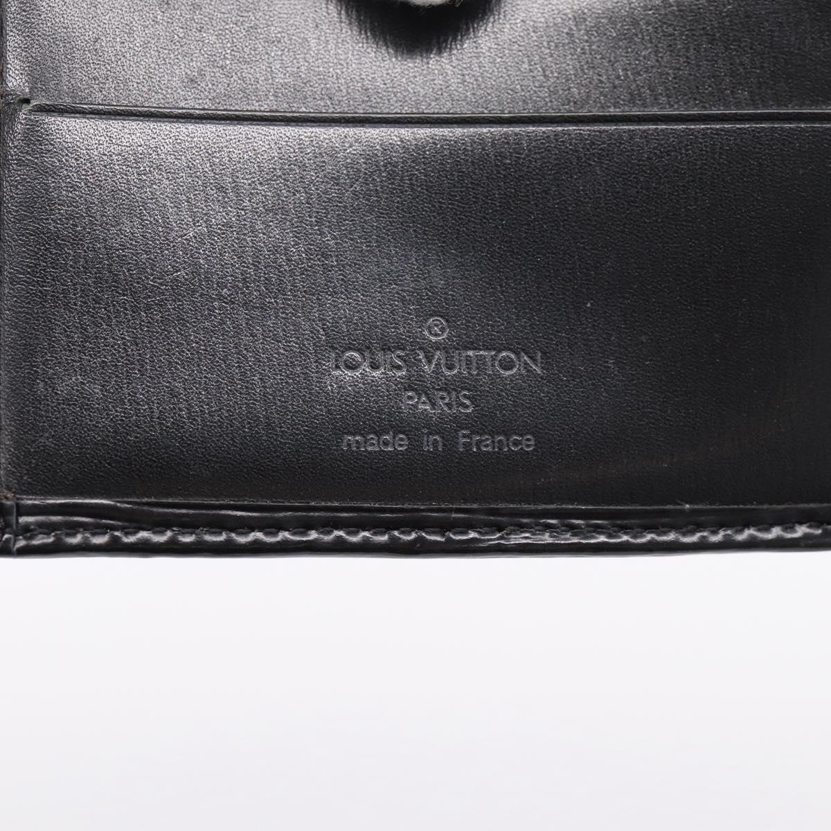 LOUIS VUITTON Epi Portefeuille Marco Bifold Wallet Black M63652 LV Auth 206143V