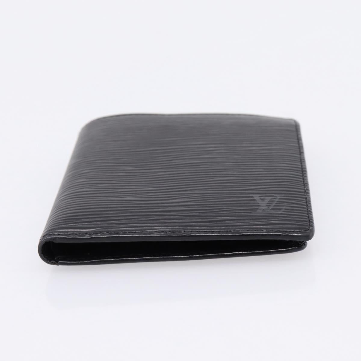 LOUIS VUITTON Epi Portefeuille Marco Bifold Wallet Black M63652 LV Auth 206143V