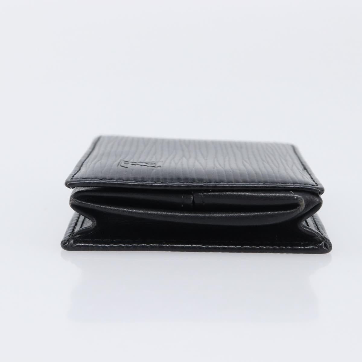 LOUIS VUITTON Epi Porte Monnaie Boite Coin Purse Black M63692 LV Auth 206145A