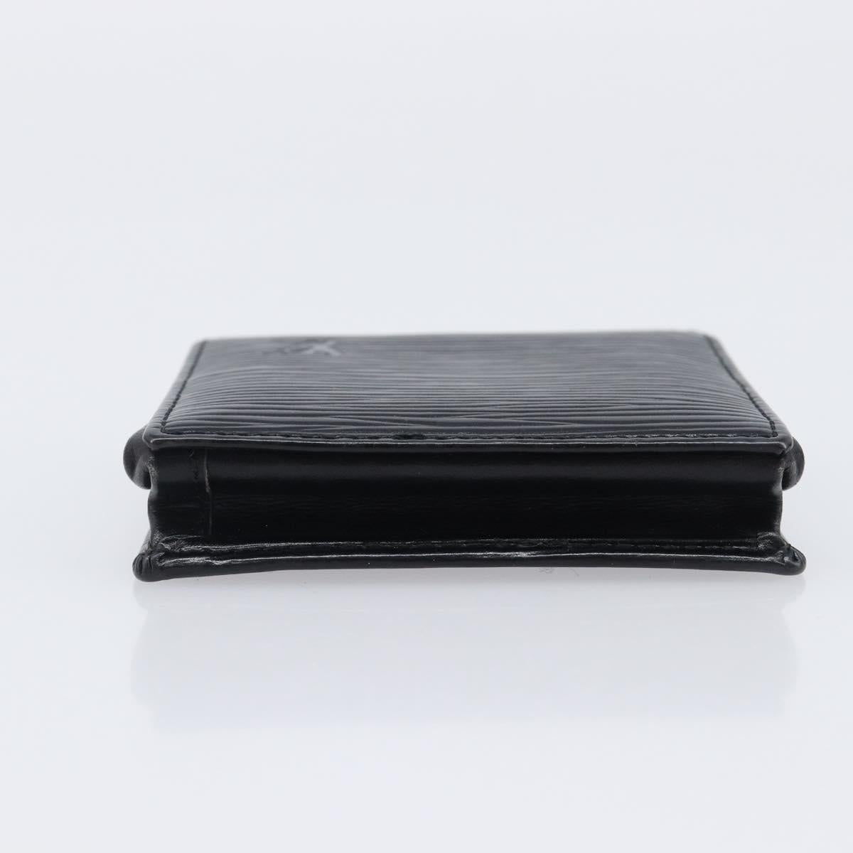 LOUIS VUITTON Epi Porte Monnaie Boite Coin Purse Black M63692 LV Auth 206145A