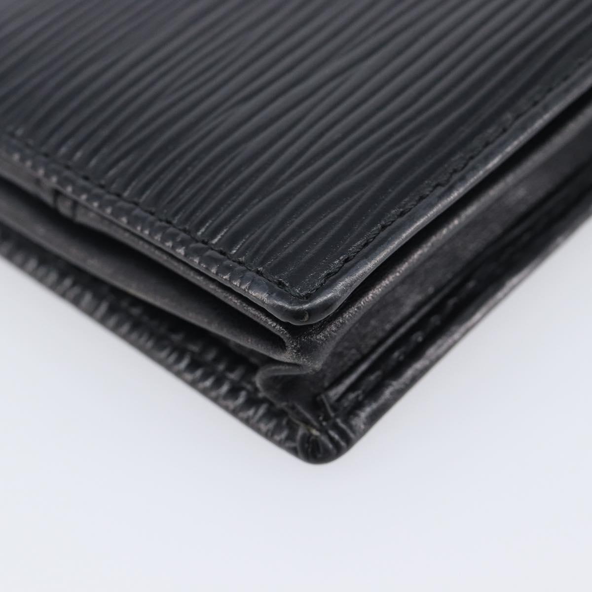LOUIS VUITTON Epi Porte Monnaie Boite Coin Purse Black M63692 LV Auth 206145A