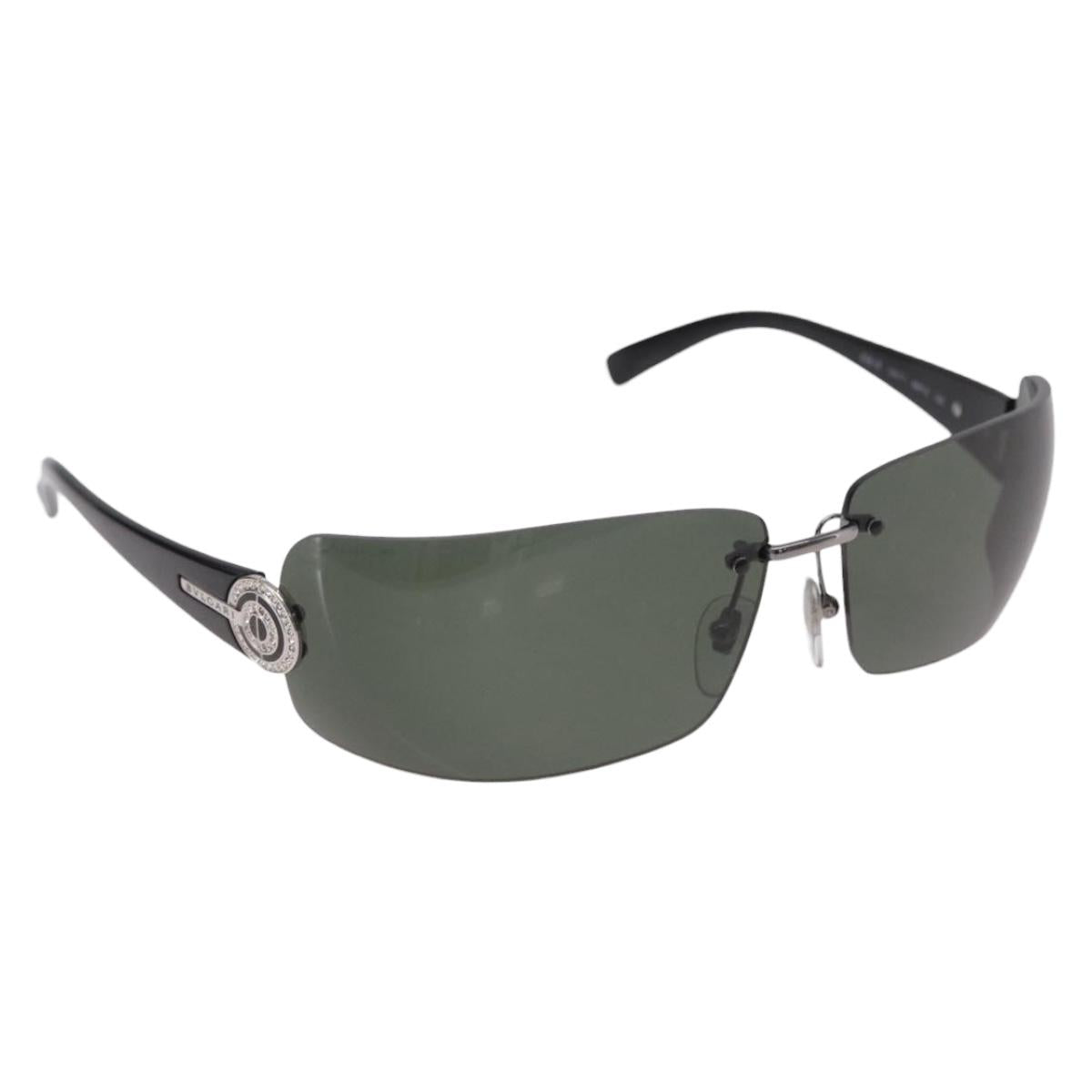 BVLGARI Sunglasses metal Silver Auth 206148V