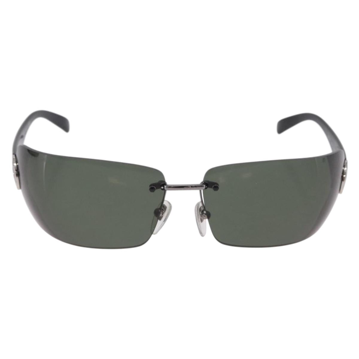 BVLGARI Sunglasses metal Silver Auth 206148V