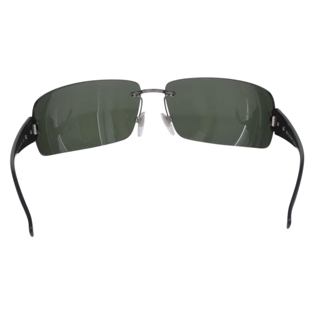 BVLGARI Sunglasses metal Silver Auth 206148V
