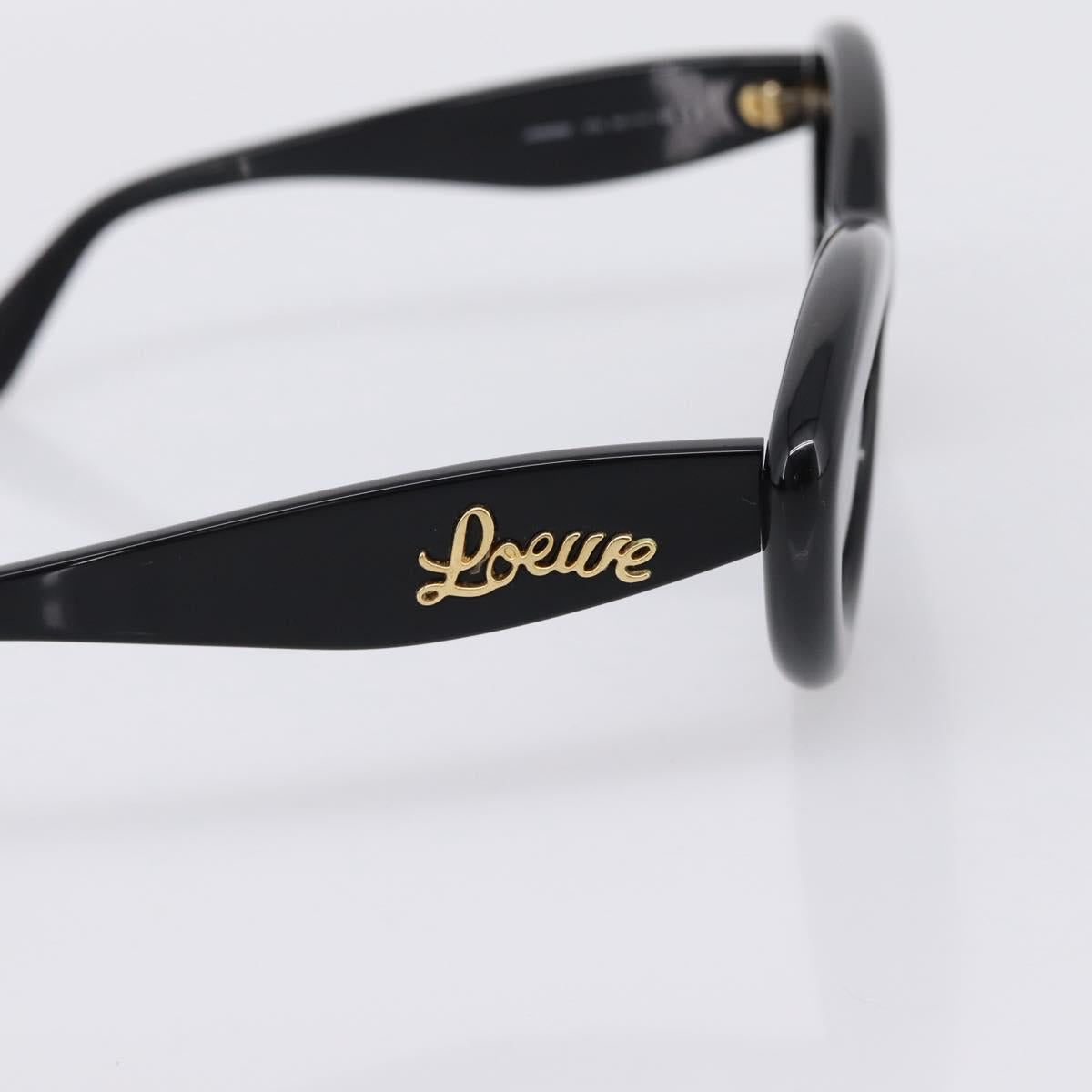 LOEWE Sunglasses Plastic Black Gold Auth 206150V