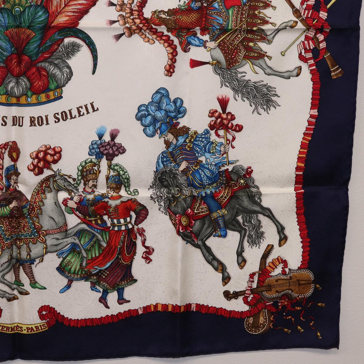 HERMES Carre 90 Scarf Silk Navy Auth 206154M