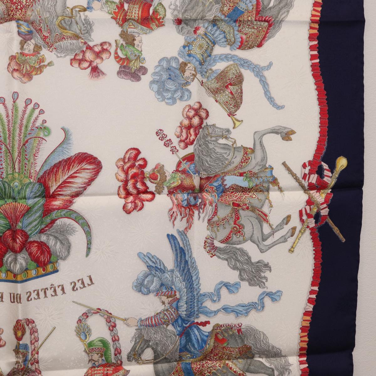 HERMES Carre 90 Scarf Silk Navy Auth 206154M