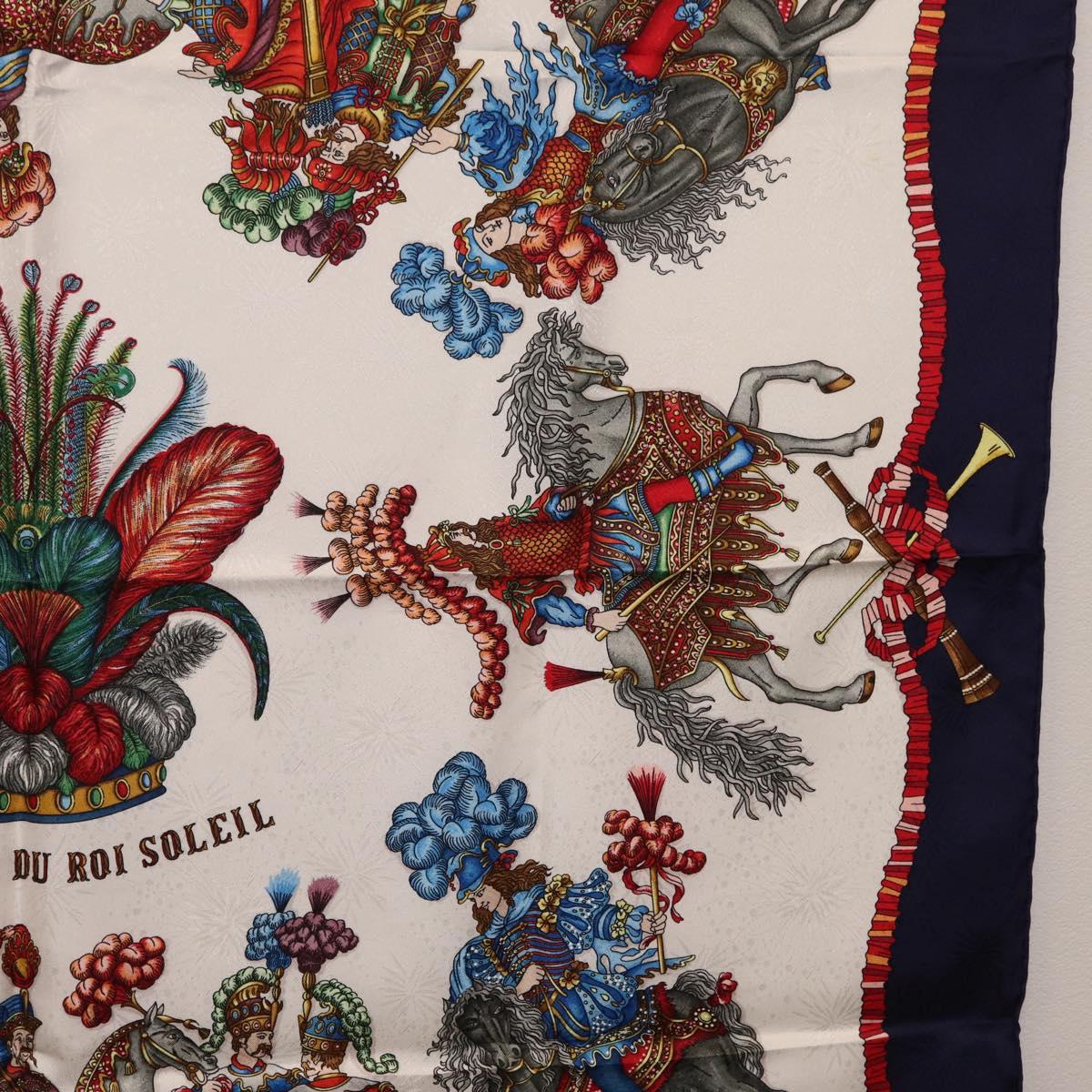 HERMES Carre 90 Scarf Silk Navy Auth 206154M
