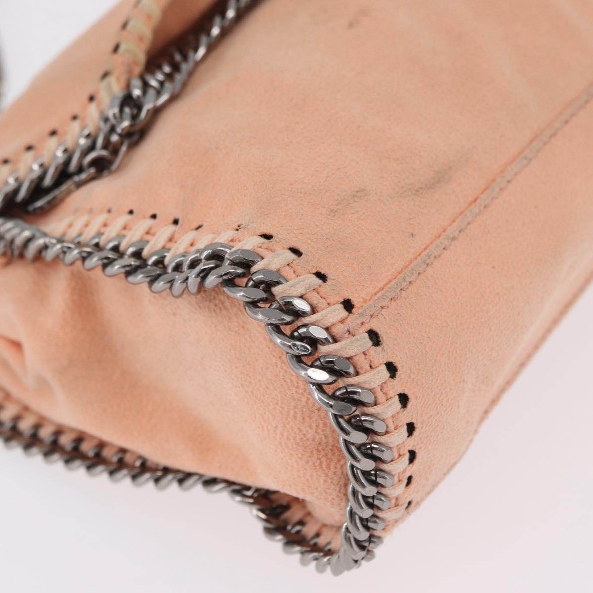 Stella McCartney Falabella Chain Bag Polyester Orange Silver 364519 Auth 206228
