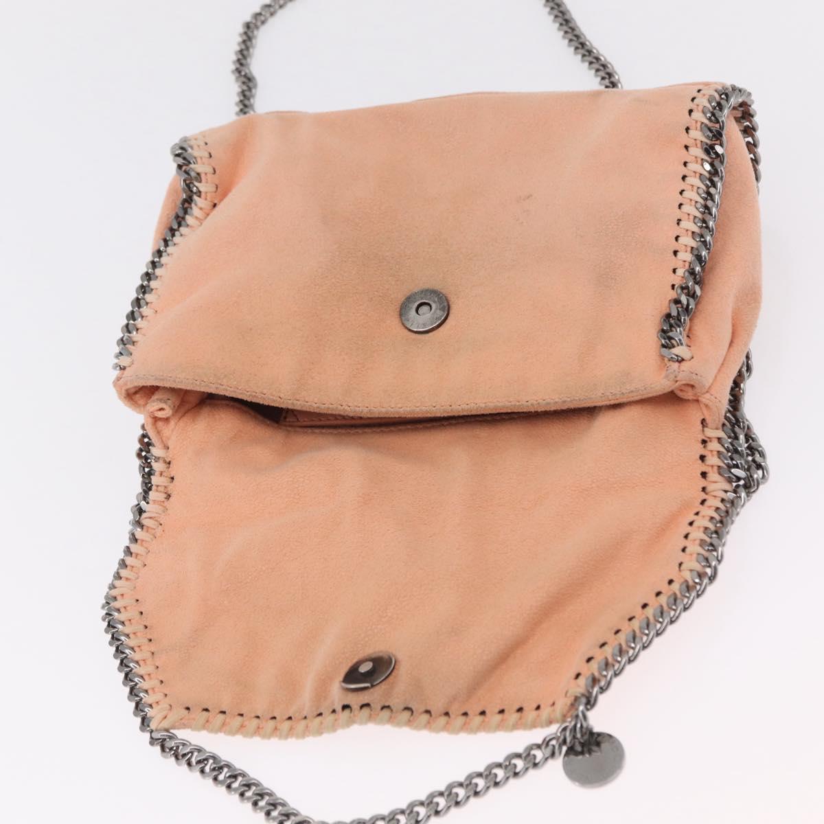 Stella McCartney Falabella Chain Bag Polyester Orange Silver 364519 Auth 206228