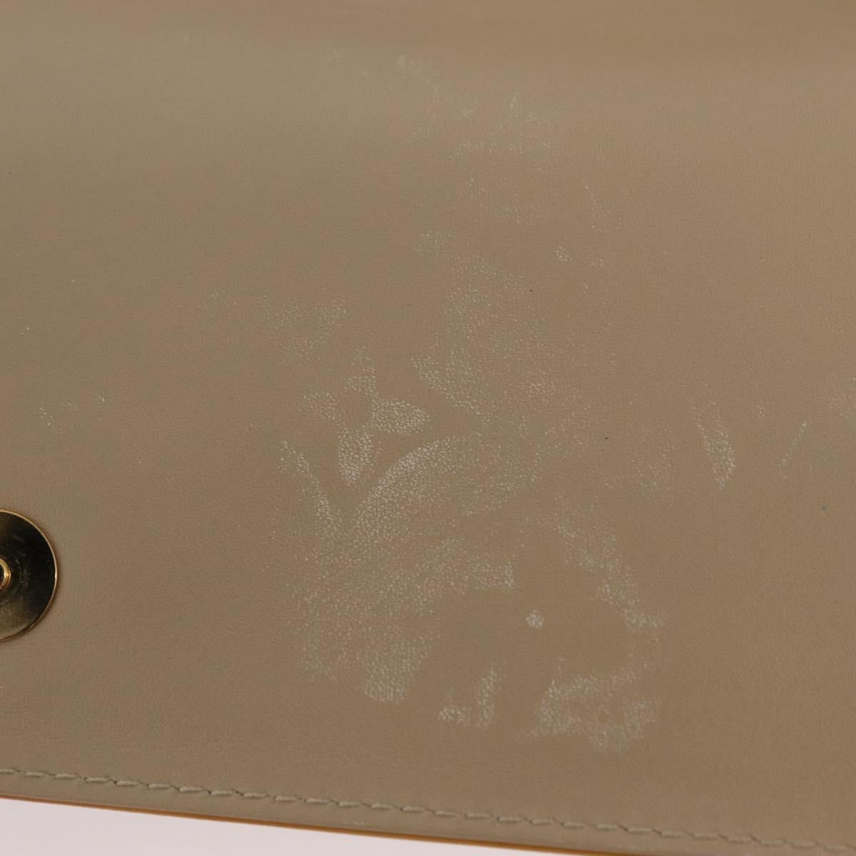 LOUIS VUITTON Monogram Vernis Thompson Street Bag Beige M91301 LV Auth 206229A