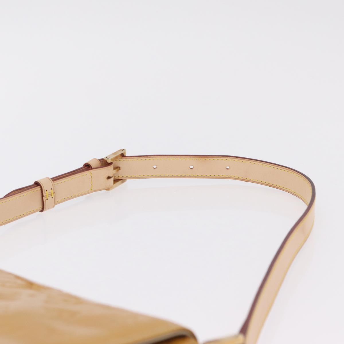 LOUIS VUITTON Monogram Vernis Thompson Street Bag Beige M91301 LV Auth 206229A