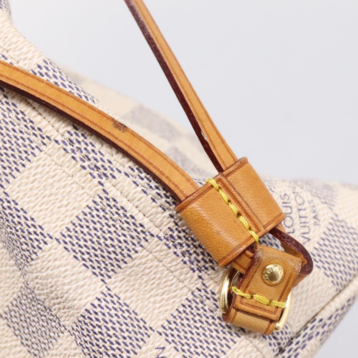 LOUIS VUITTON Damier Azur Neverfull PM Tote Bag N41362 LV Auth 206233A
