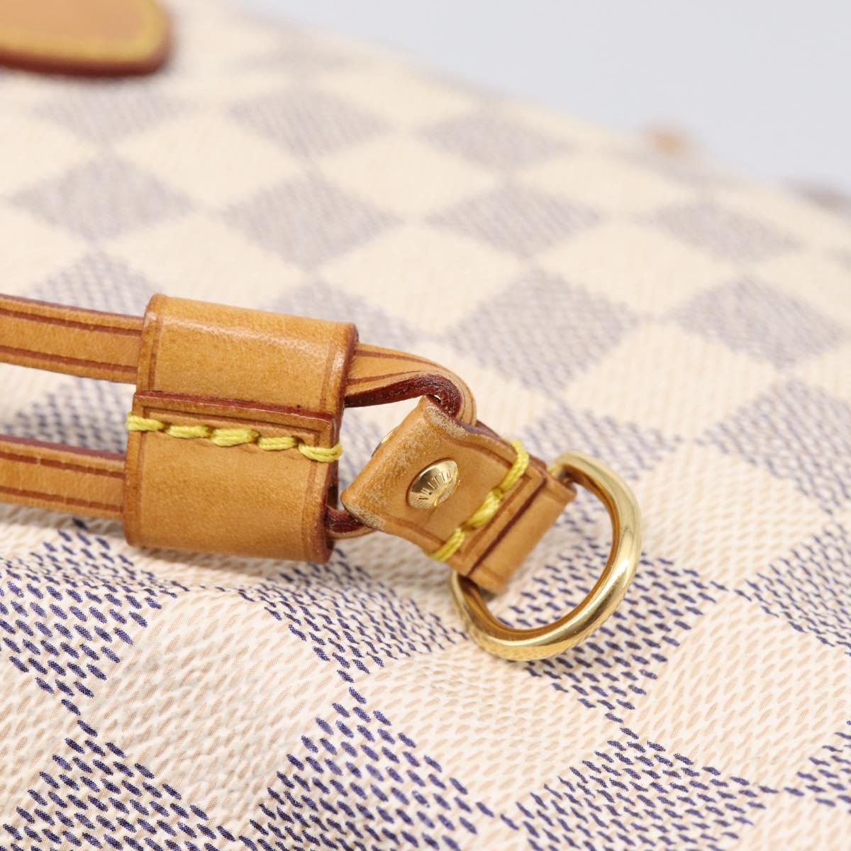 LOUIS VUITTON Damier Azur Neverfull PM Tote Bag N41362 LV Auth 206233A