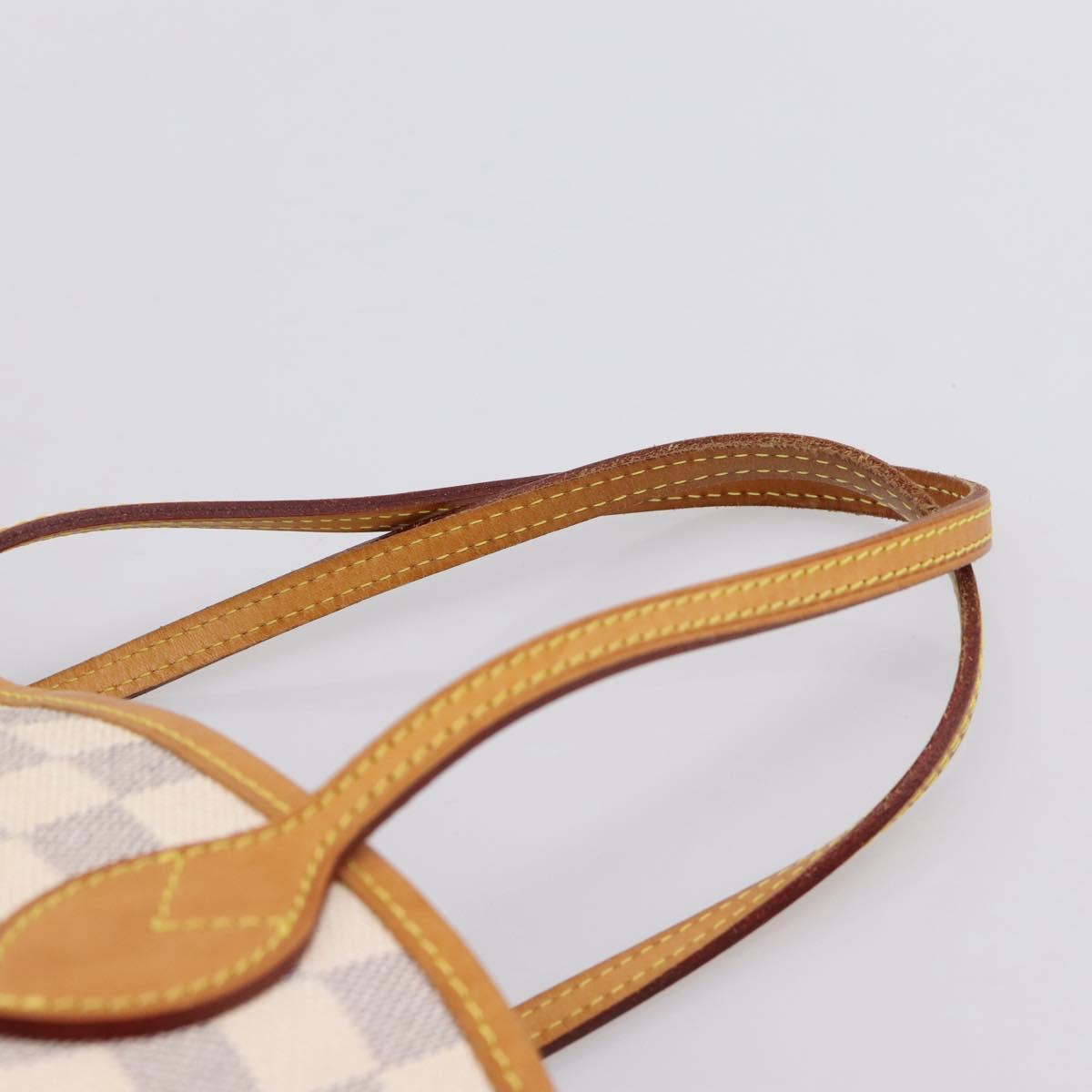 LOUIS VUITTON Damier Azur Neverfull PM Tote Bag N41362 LV Auth 206233A
