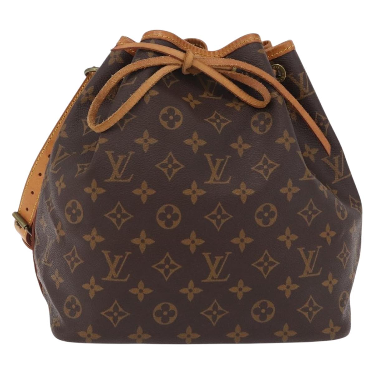 LOUIS VUITTON Monogram Petit Noe Shoulder Bag M42226 LV Auth 206234V