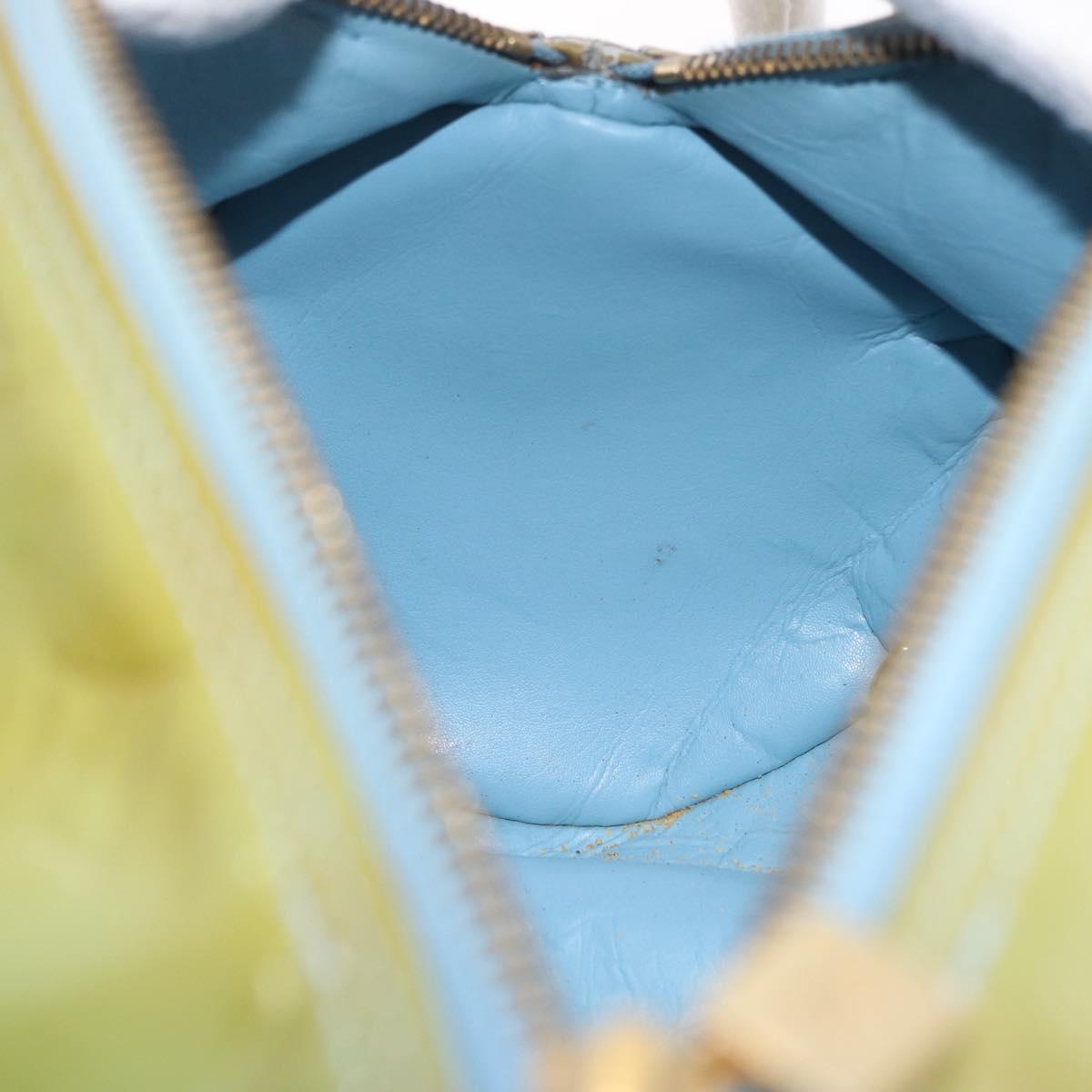 LOUIS VUITTON Monogram Vernis Bedford Hand Bag Baby Blue M91007 LV Auth 206254