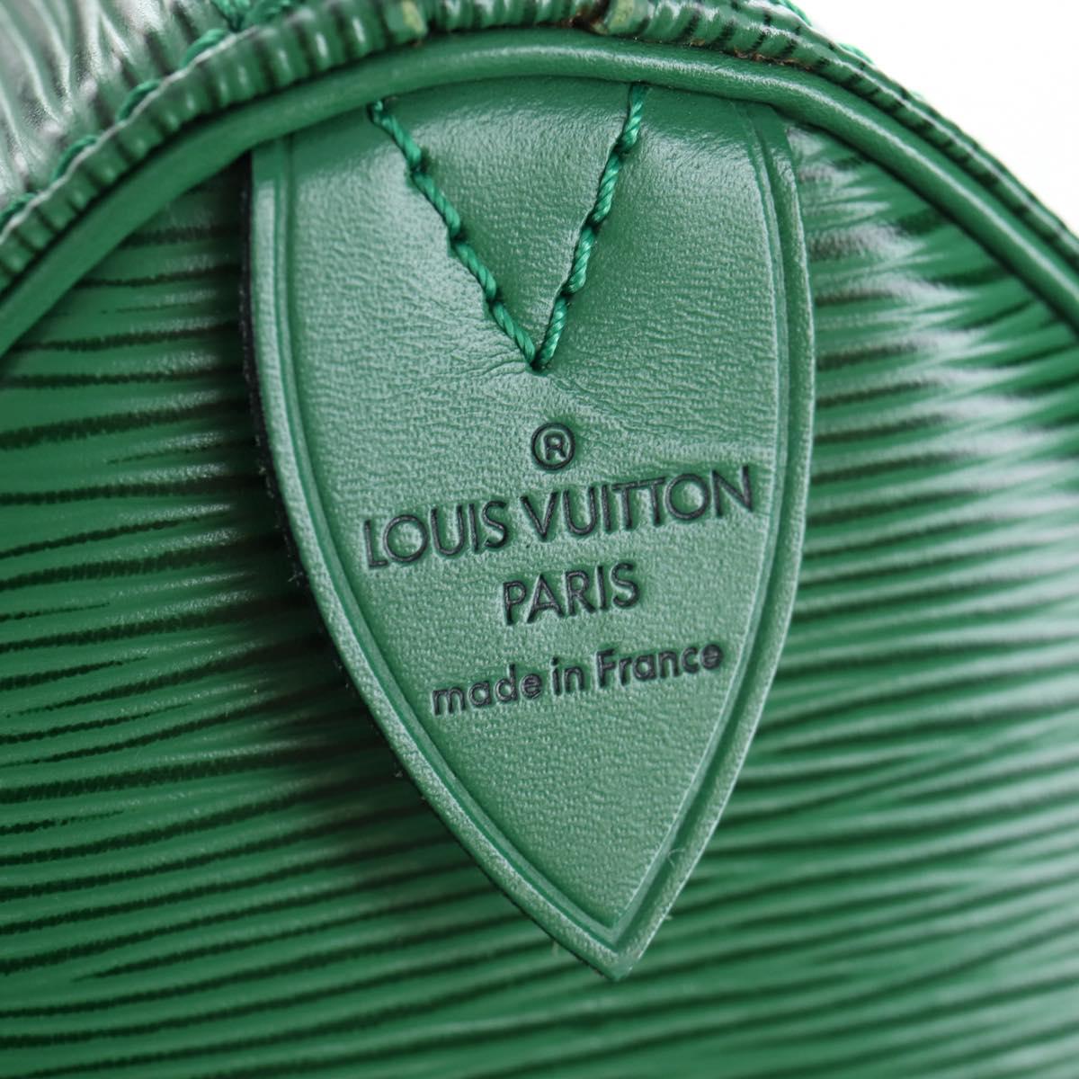 LOUIS VUITTON Epi Speedy 25 Hand Bag Borneo Green M43014 LV Auth 206255V