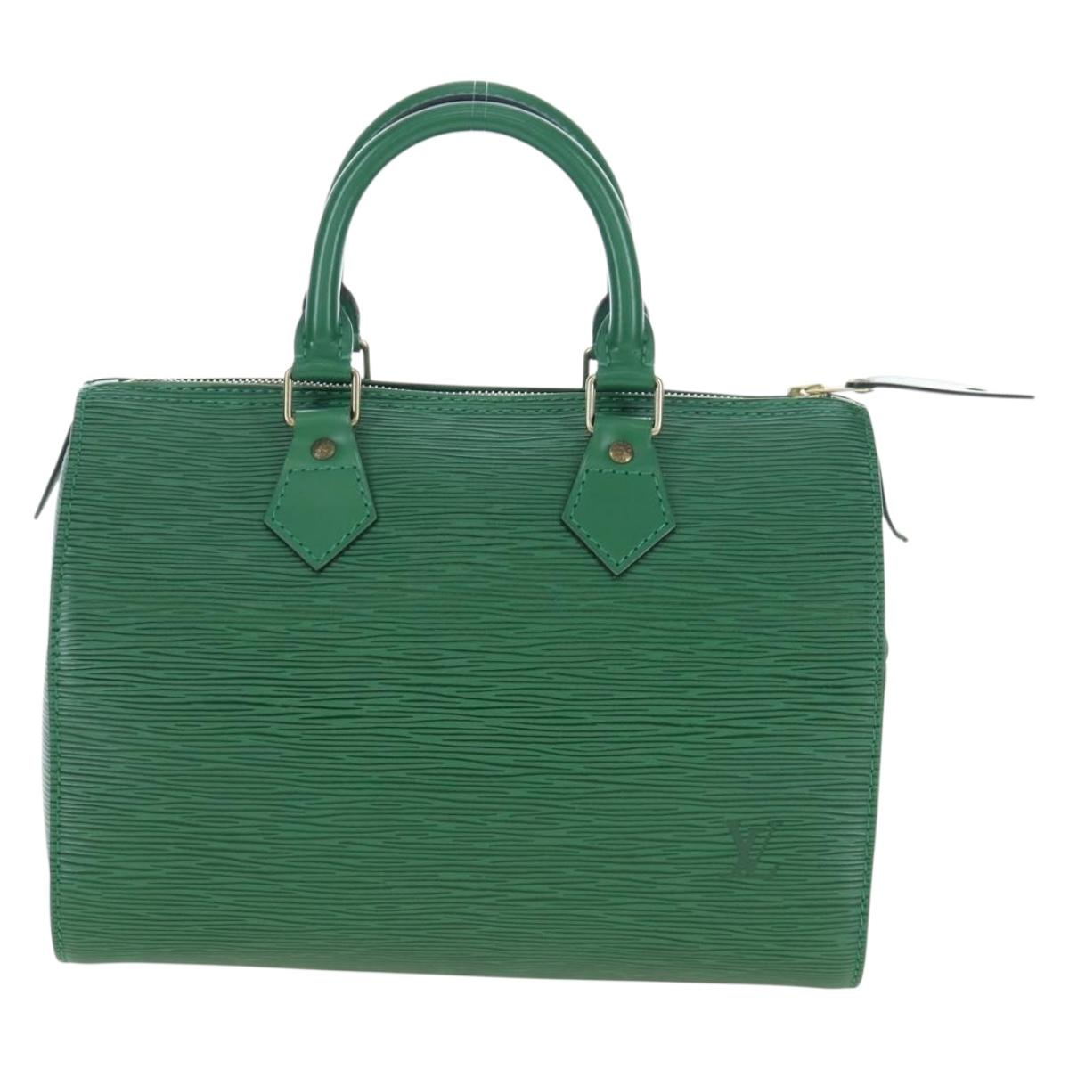 LOUIS VUITTON Epi Speedy 25 Hand Bag Borneo Green M43014 LV Auth 206255V