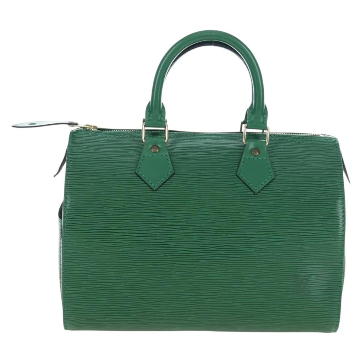 LOUIS VUITTON Epi Speedy 25 Hand Bag Borneo Green M43014 LV Auth 206255V