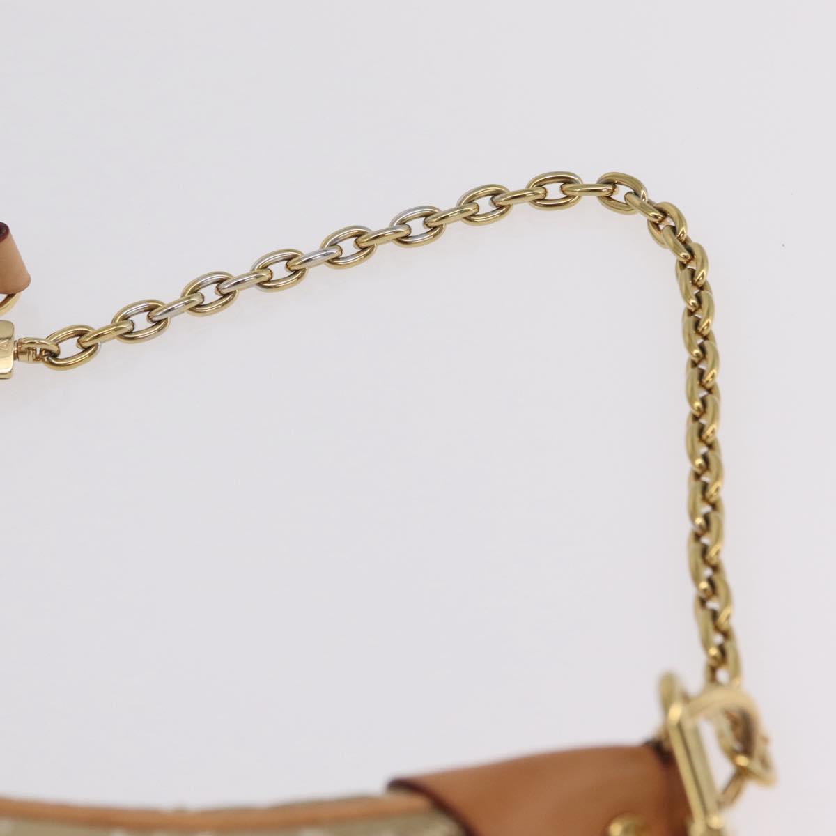LOUIS VUITTON Monogram Laminated Jacquard Loop Bag Gold M22928 LV Auth 206273SAM