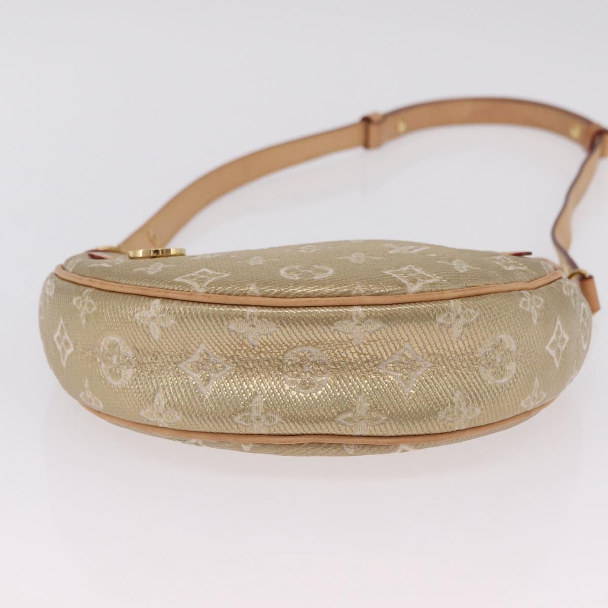 LOUIS VUITTON Monogram Laminated Jacquard Loop Bag Gold M22928 LV Auth 206273SAM