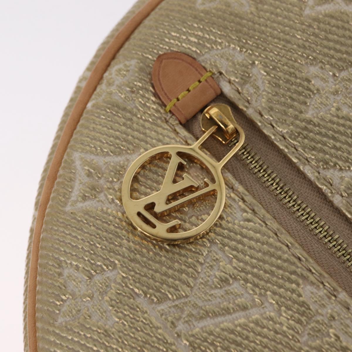LOUIS VUITTON Monogram Laminated Jacquard Loop Bag Gold M22928 LV Auth 206273SAM