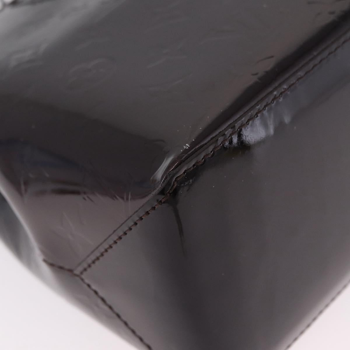 LOUIS VUITTON Monogram Vernis Wilshire PM Hand Bag Amarante M93641 Auth 206294A