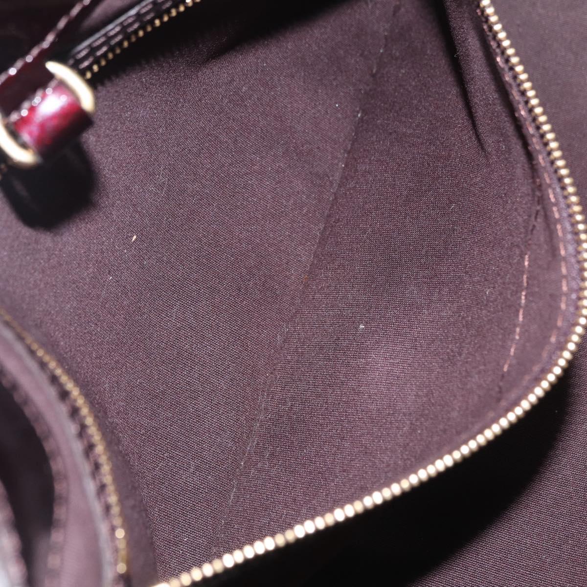 LOUIS VUITTON Monogram Vernis Wilshire PM Hand Bag Amarante M93641 Auth 206294A