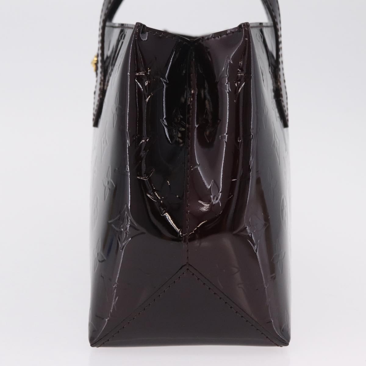 LOUIS VUITTON Monogram Vernis Wilshire PM Hand Bag Amarante M93641 Auth 206294A