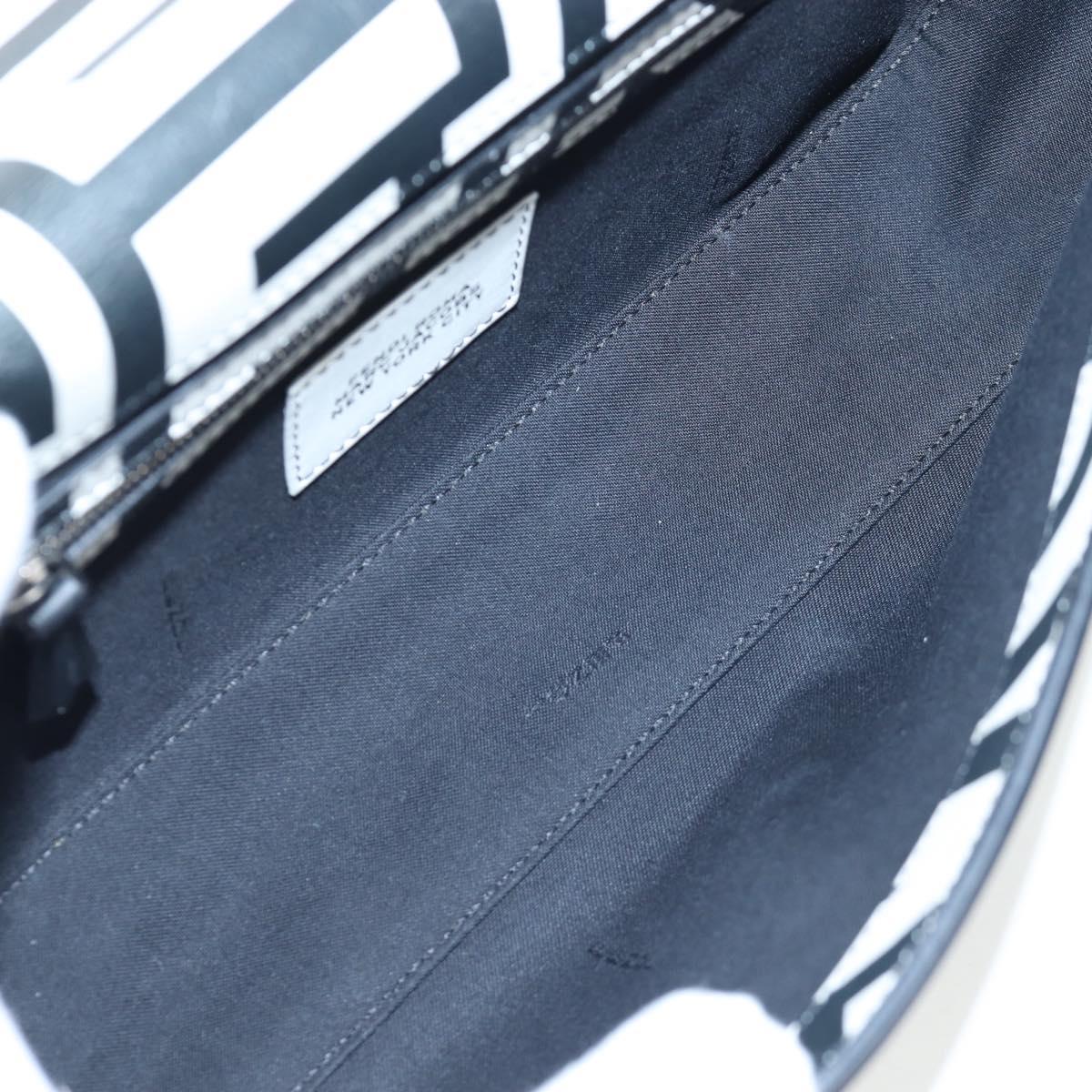 FENDI Mamma Baguette Shoulder Bag Leather Mark Jacobs Black 8BR600 Auth 206295M