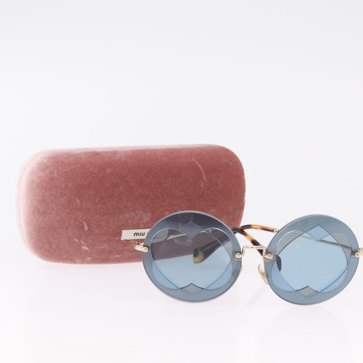 Miu Miu Sunglasses metal Silver Auth 206297A