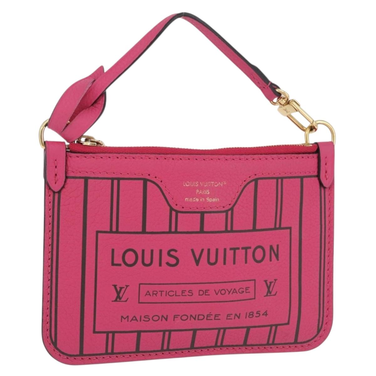 LOUIS VUITTON Monogram Neverfull Inside Out MM Pouch Pouch Pink LV Auth 206301V