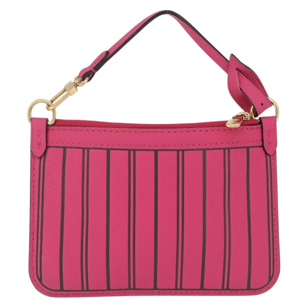 LOUIS VUITTON Monogram Neverfull Inside Out MM Pouch Pouch Pink LV Auth 206301V