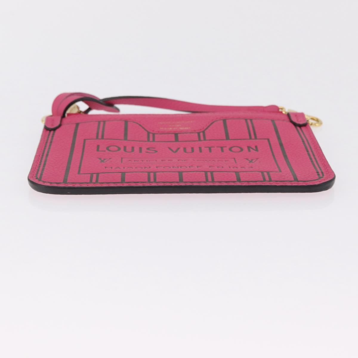 LOUIS VUITTON Monogram Neverfull Inside Out MM Pouch Pouch Pink LV Auth 206301V