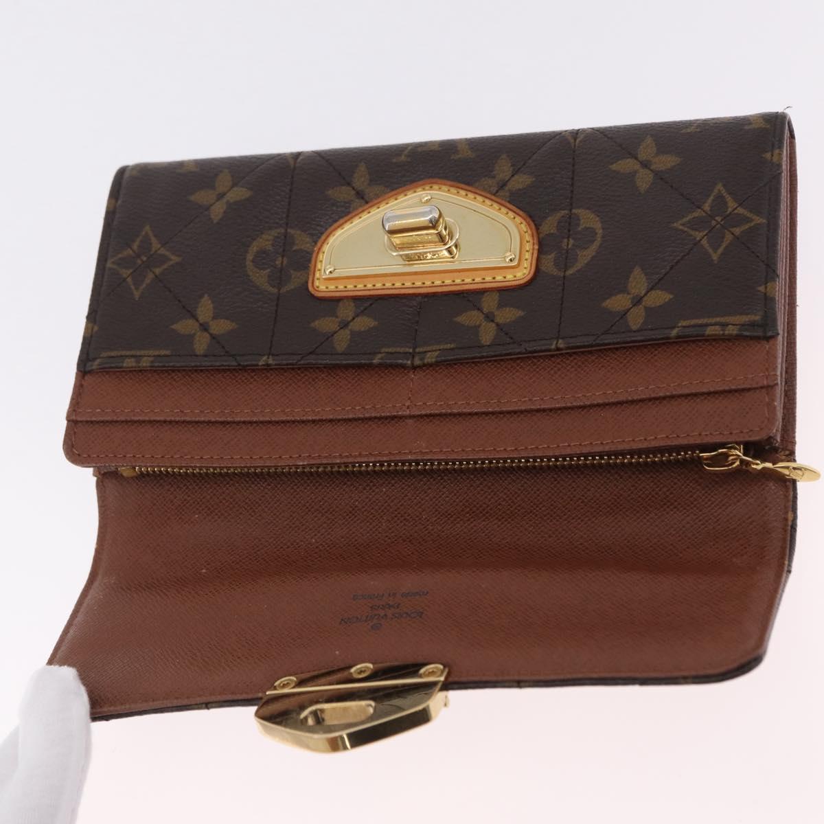 LOUIS VUITTON Monogram Etoile Portefeiulle Sarah Long Wallet M66556 Auth 206306