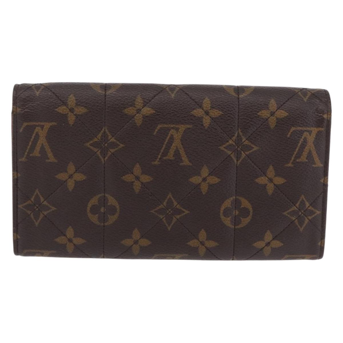 LOUIS VUITTON Monogram Etoile Portefeiulle Sarah Long Wallet M66556 Auth 206306
